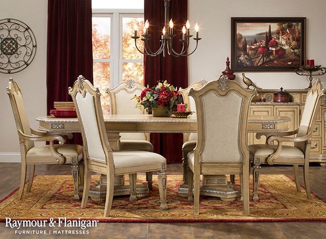 Wilshire Dining Collection, Raymour And Flanigan Living Room Tables