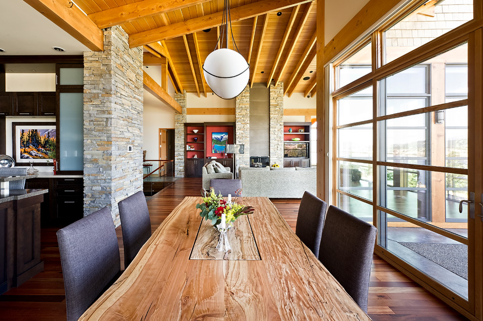 Windermere Lakeside Residence - Rustic - Dining Room - Vancouver - by