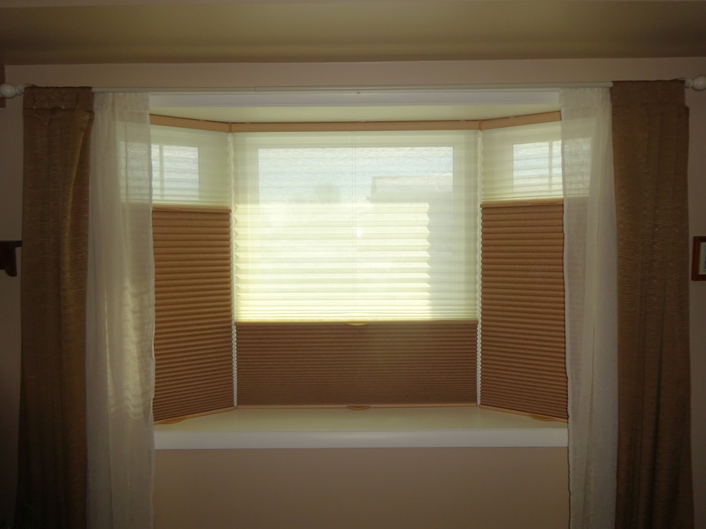 Window Treatment Combinations Traditional Dining Room Other by