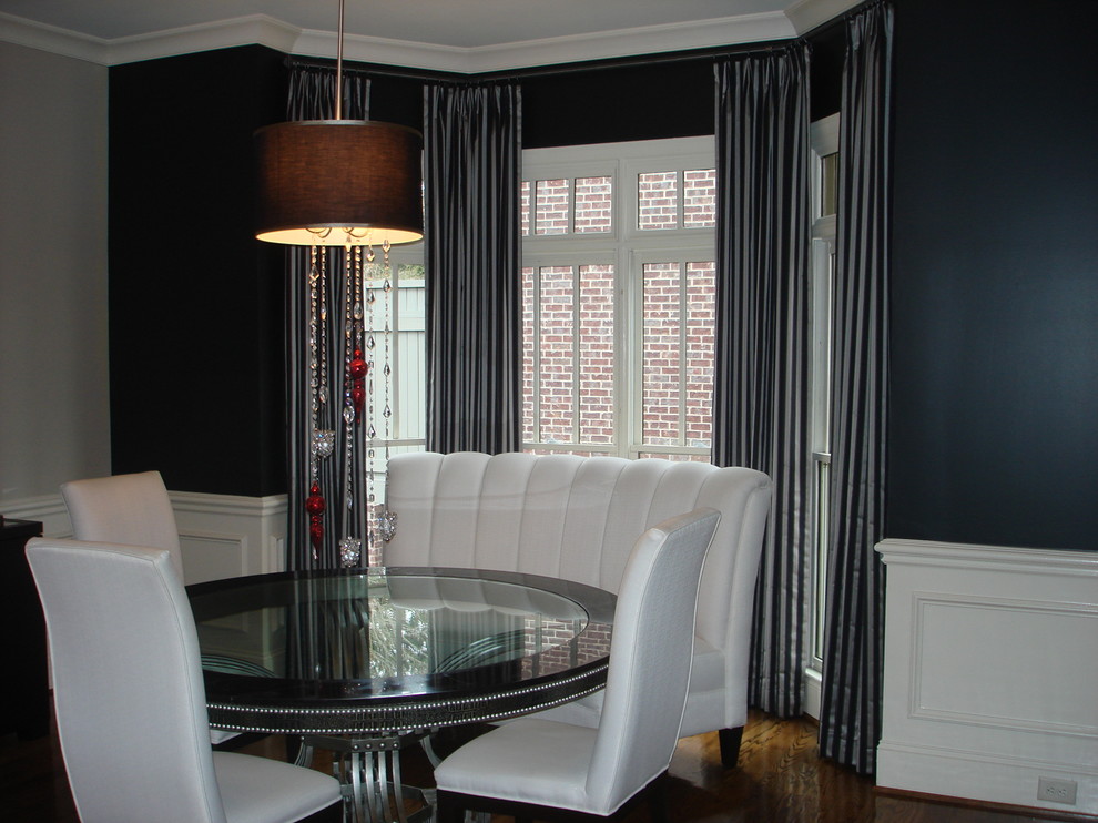 Window Treatments Contemporary Dining Room Atlanta by Atlanta
