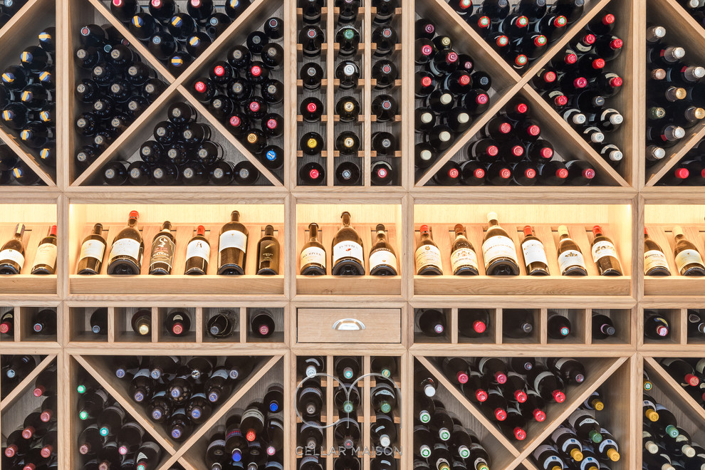 Wine Room, Wimbledon Traditional Wine Cellar London by Cellar Maison Houzz