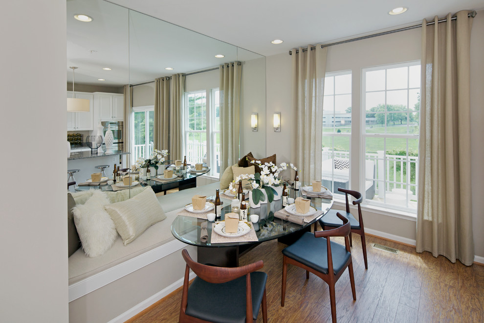 Example of a trendy dining room design in DC Metro