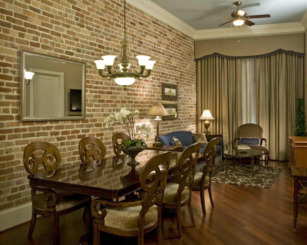 World-inspired dining room in New Orleans.