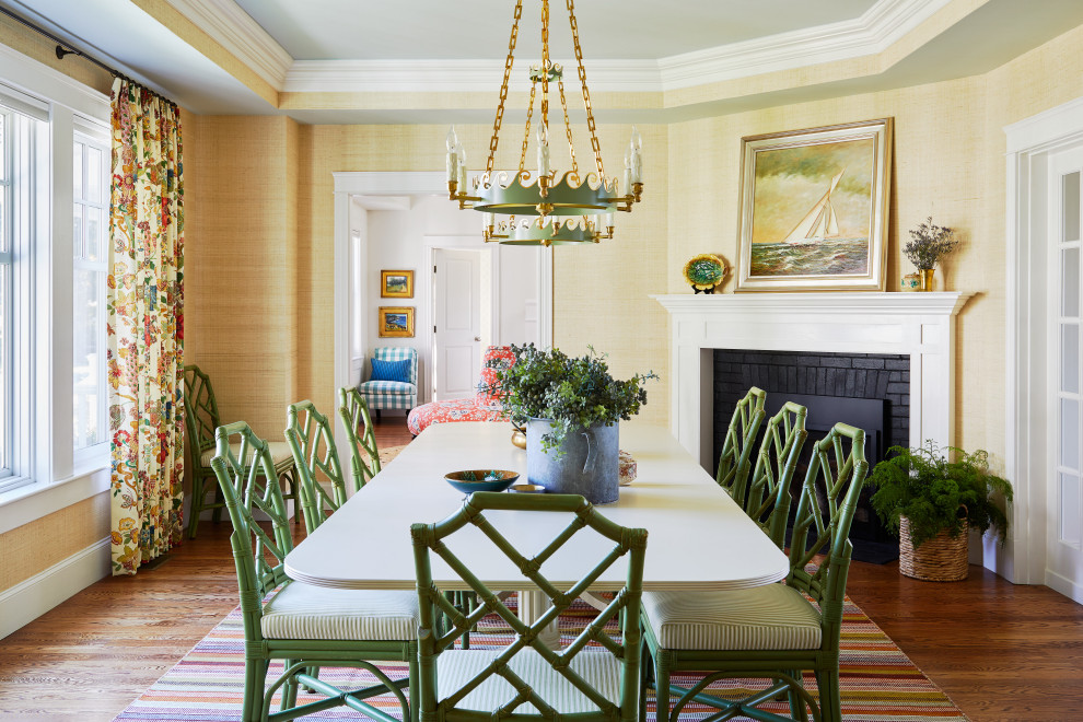 Inspiration for a nautical dining room in Boston.