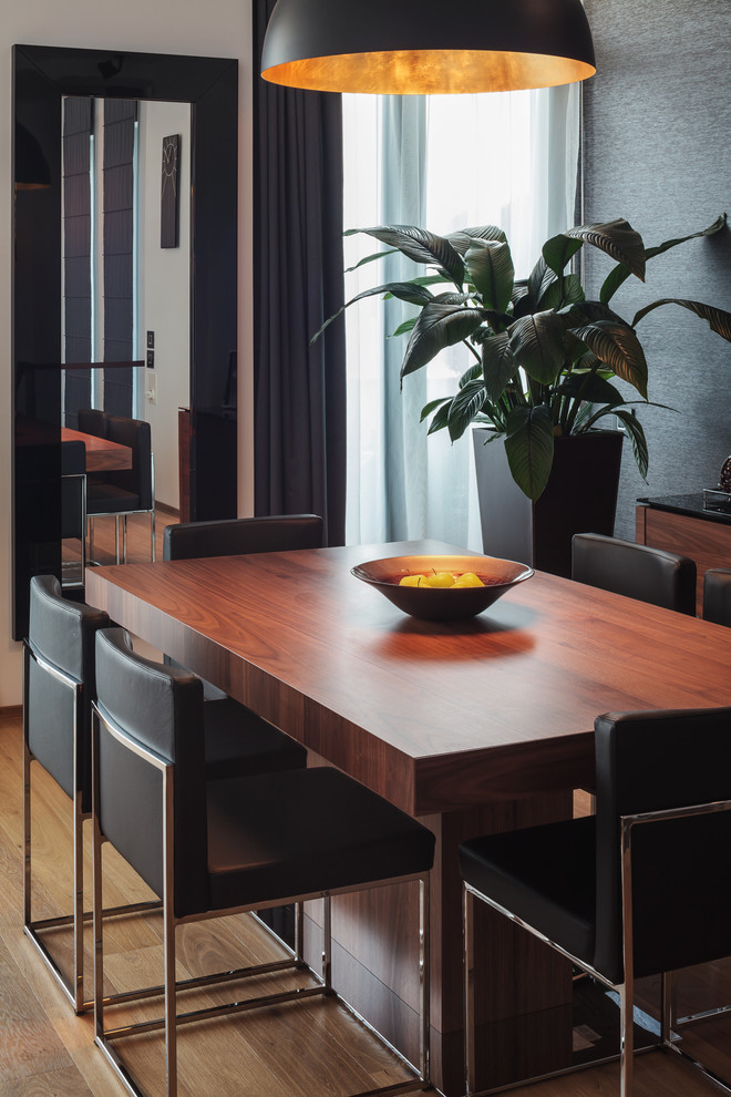 This is an example of a contemporary dining room in Other.