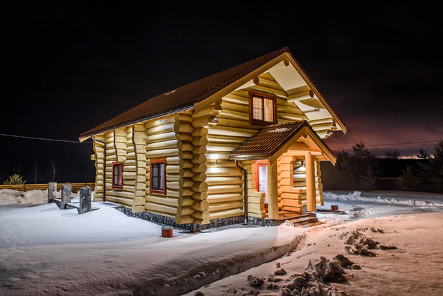 Дома из бревен большого диаметра 🏠 строительство срубов под ключ, ручная рубка