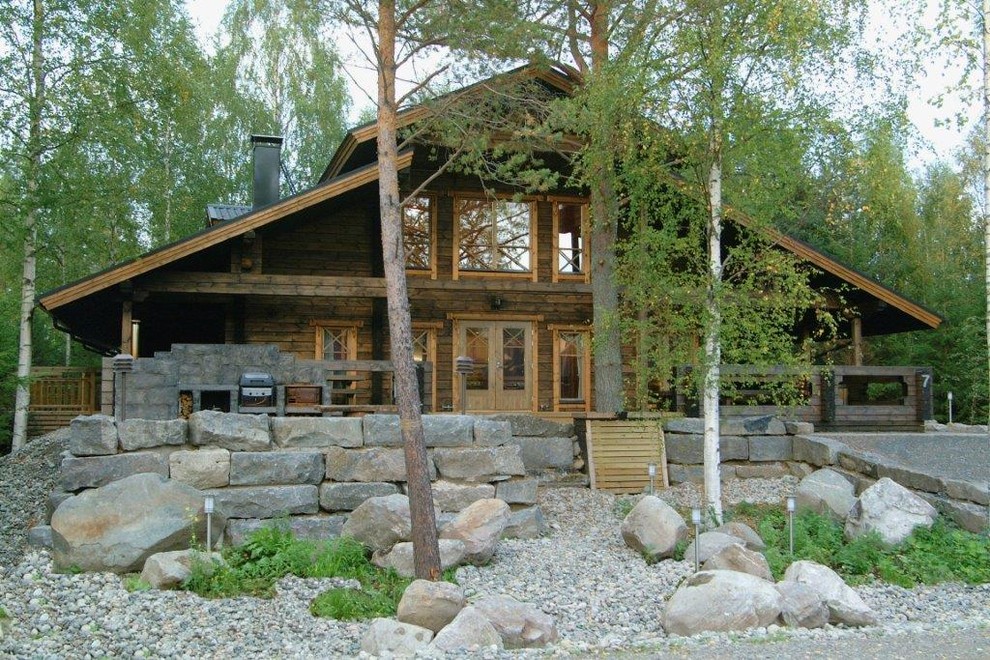 Esempio della facciata di una casa scandinava