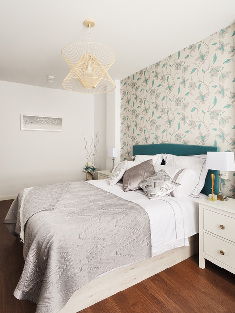 Más vale una imagen...: 11 dormitorios bonitos con papel pintado 10