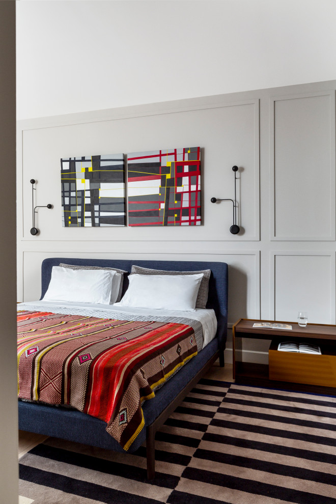 マドリードにあるコンテンポラリースタイルのおしゃれな寝室