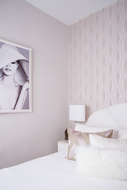 Más vale una imagen...: 11 dormitorios bonitos con papel pintado 4
