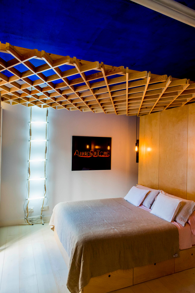 マドリードにあるエクレクティックスタイルのおしゃれな寝室