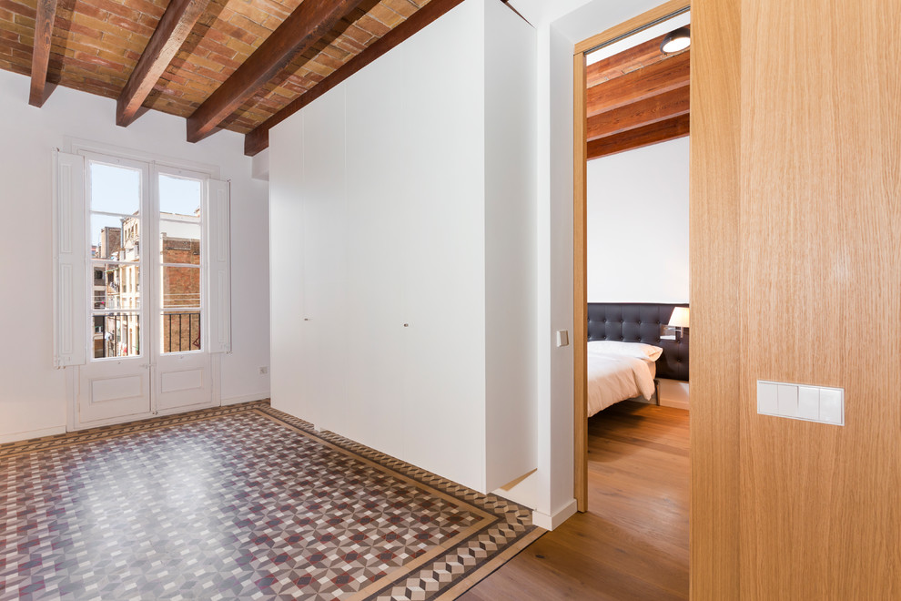 Inspiration for a large mediterranean bedroom in Barcelona.