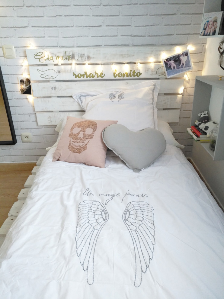 Foto på ett nordiskt sovrum