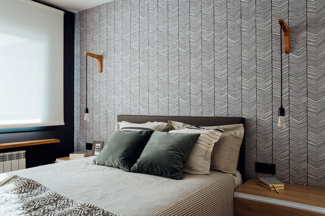 Más vale una imagen...: 11 dormitorios bonitos con papel pintado 1