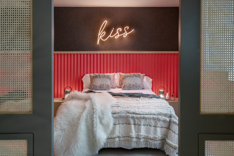 Inspiration for an eclectic bedroom remodel in Other