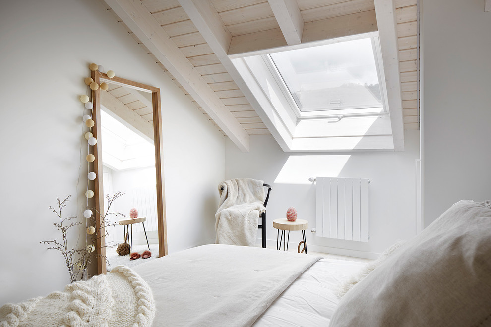 Источник вдохновения для домашнего уюта: спальня среднего размера в скандинавском стиле