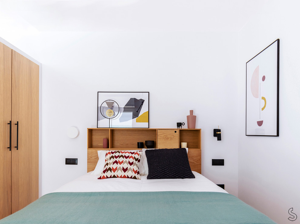 Foto di una camera da letto minimal di medie dimensioni