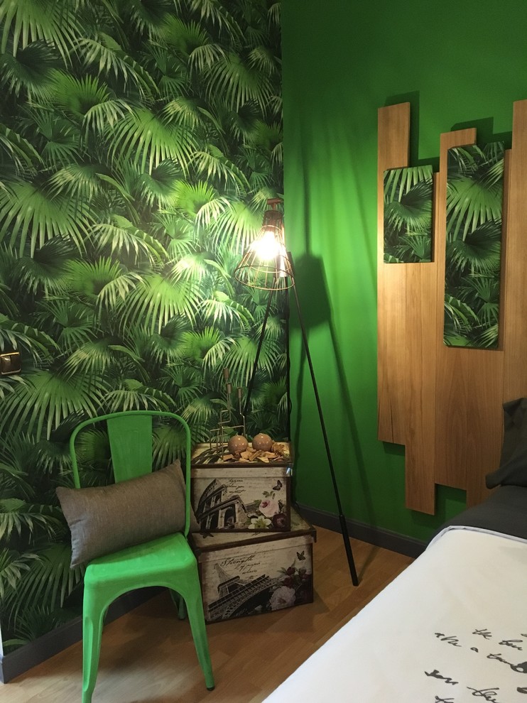 Ispirazione per una camera da letto tropicale