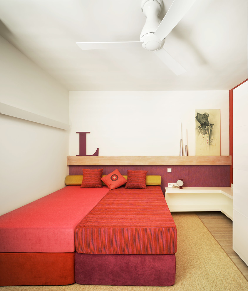 Example of a trendy bedroom design in Malaga