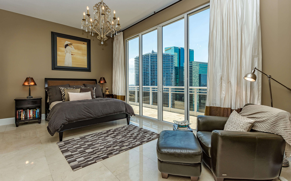 Modernes Schlafzimmer in Miami