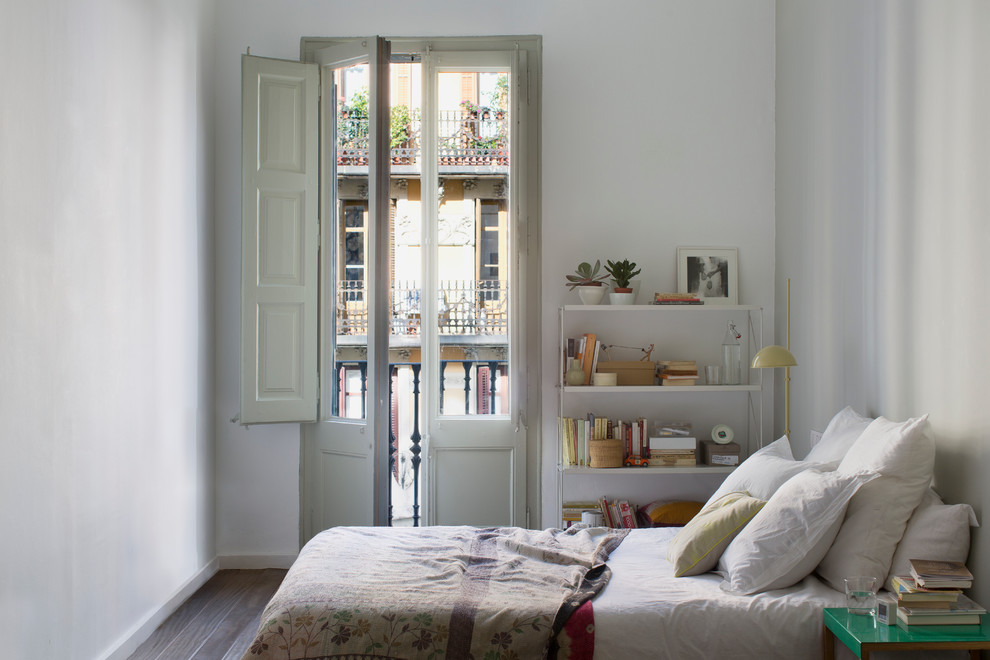 Scandi bedroom in Barcelona.