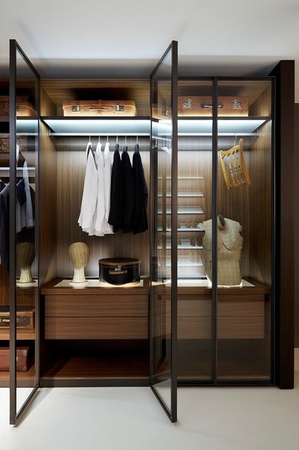 Renovation Et Amenagement D Un Appartement De Luxe Contemporain Armoire Et Dressing Bordeaux Par Agora Mobilier