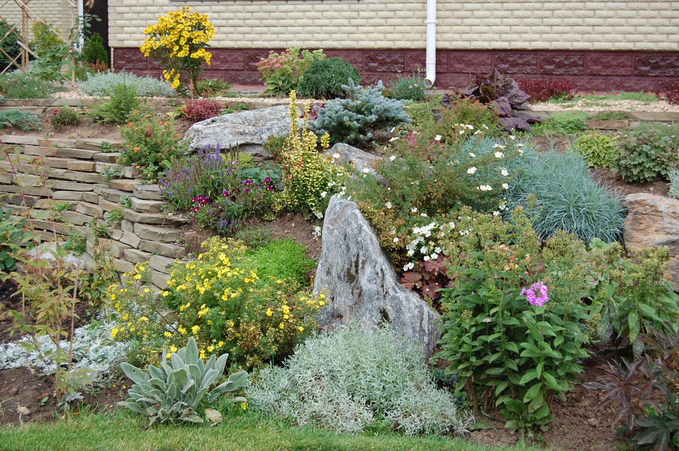 Exempel på en modern trädgård