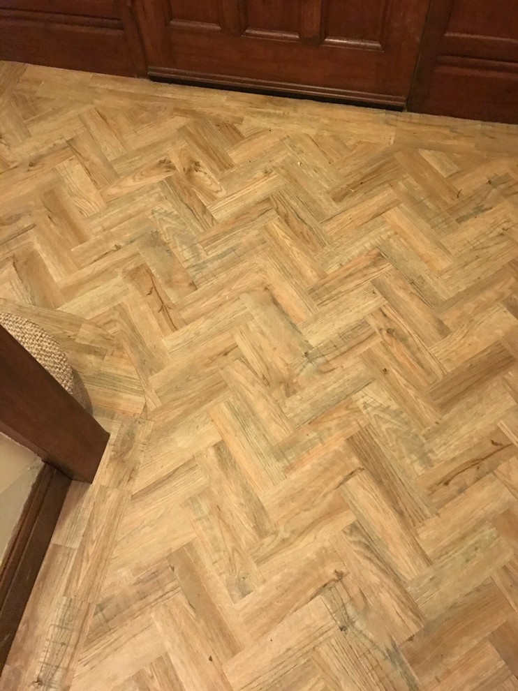 Camaro Luxury Vinyl Tile Parquet Flooring to a Hallway Traditional