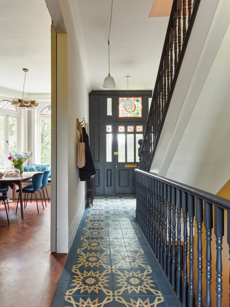 Inspiration for a victorian entryway remodel in London