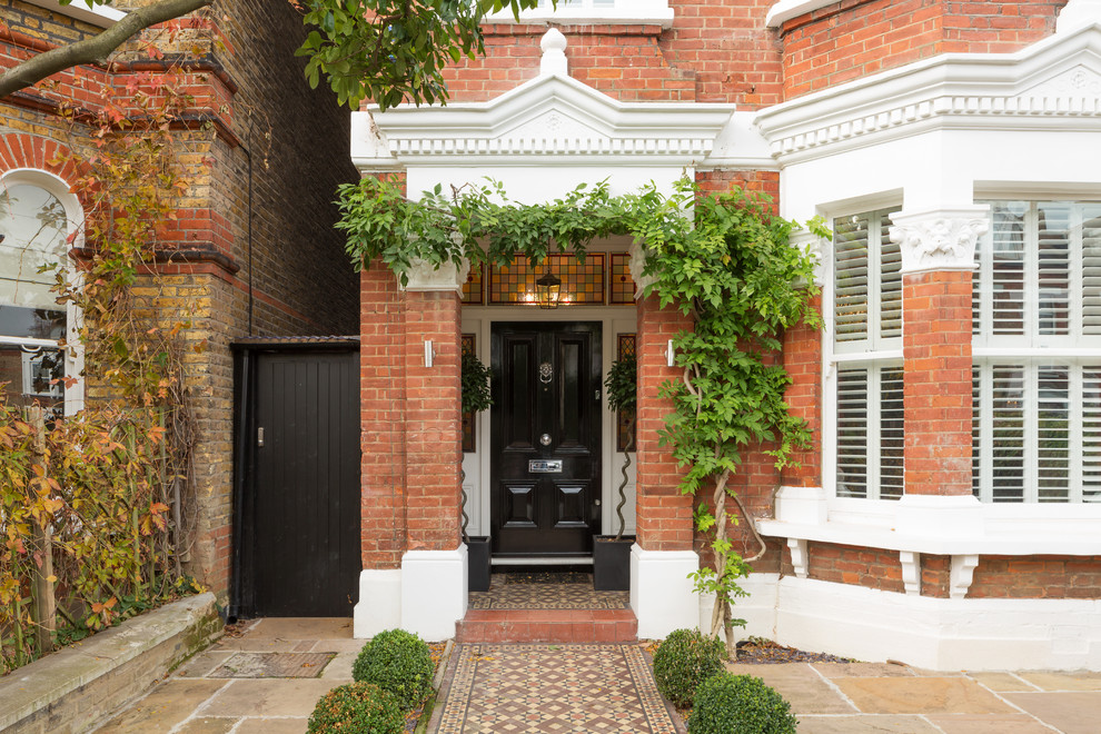 This is an example of a victorian entrance in London.