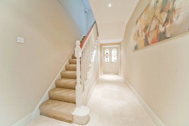 Cream Shaker Style Kitchen Traditional Entrance Dublin By 