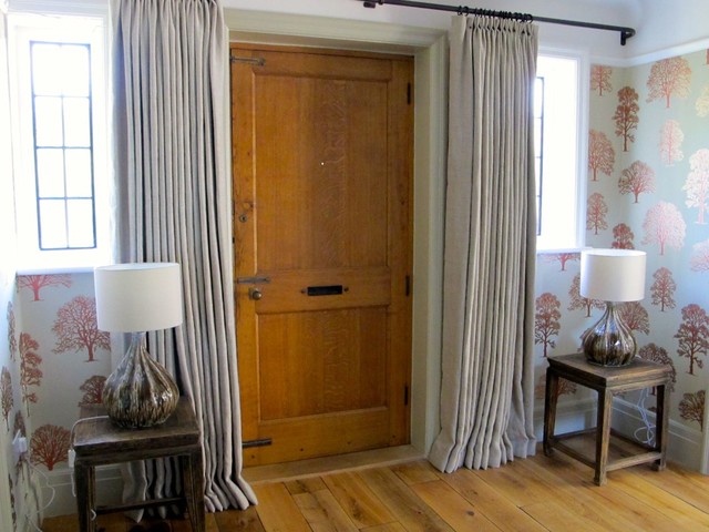 Front Door Curtain Traditional Entrance London By Walk Interior Architecture Design Houzz Ie Front Door Curtain Traditional, Curtains For Front Door