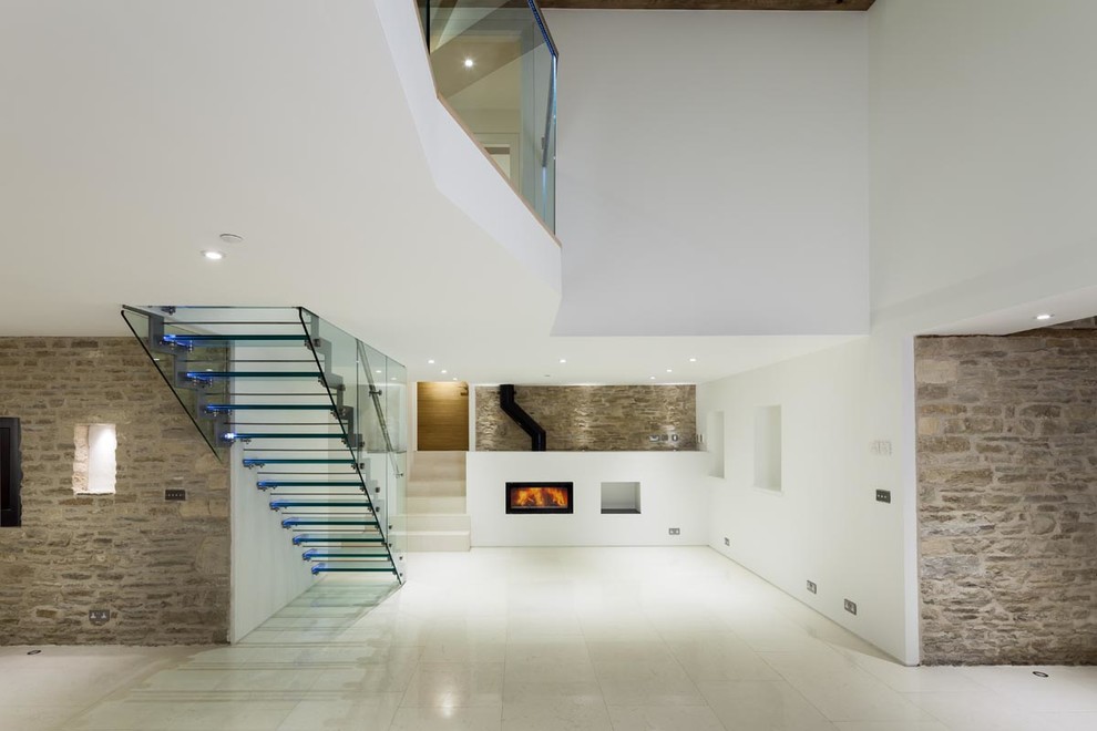 Inspiration for a contemporary entrance in Gloucestershire.