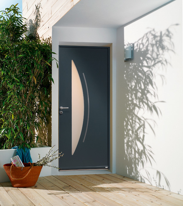 Porte d'entrée aluminium contemporaine Cytiss 7 - Contemporary - Entry -  Saint-Etienne - by Zilten Portes | Houzz
