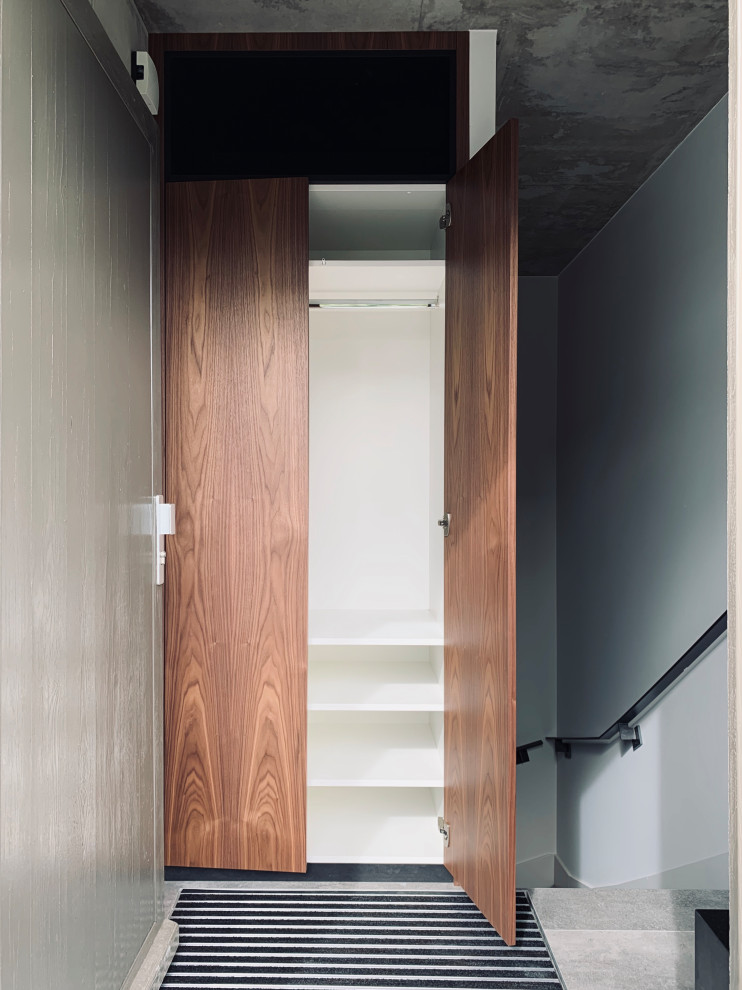 Inspiration for a contemporary entryway remodel in Strasbourg