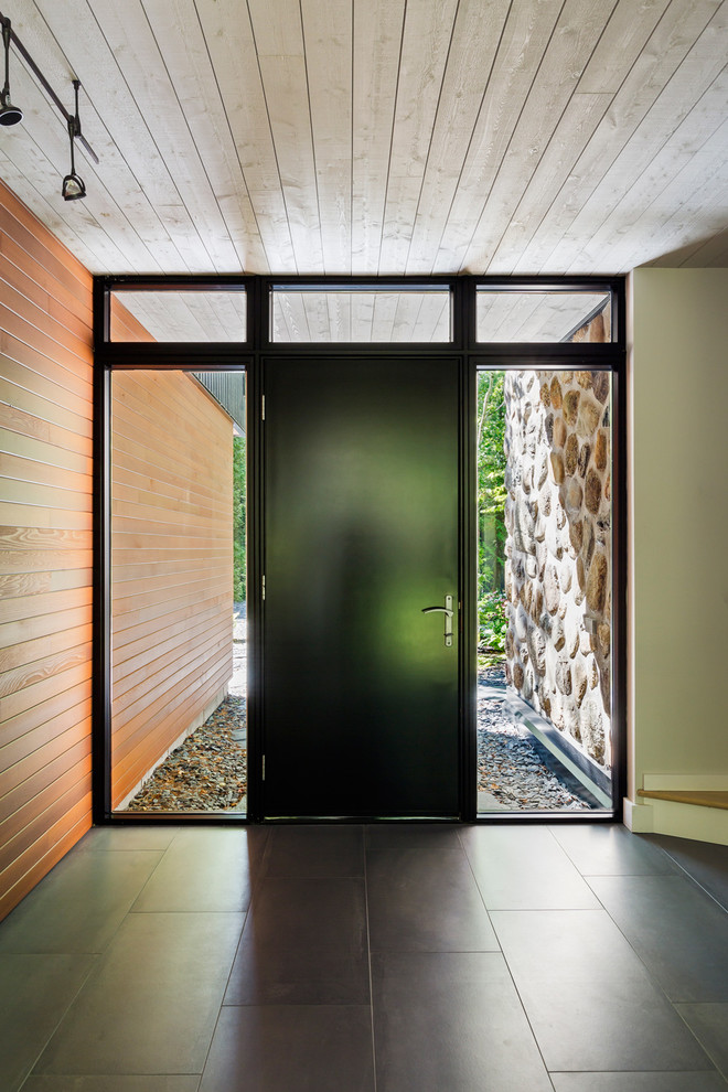 Contemporary entrance in Montreal.