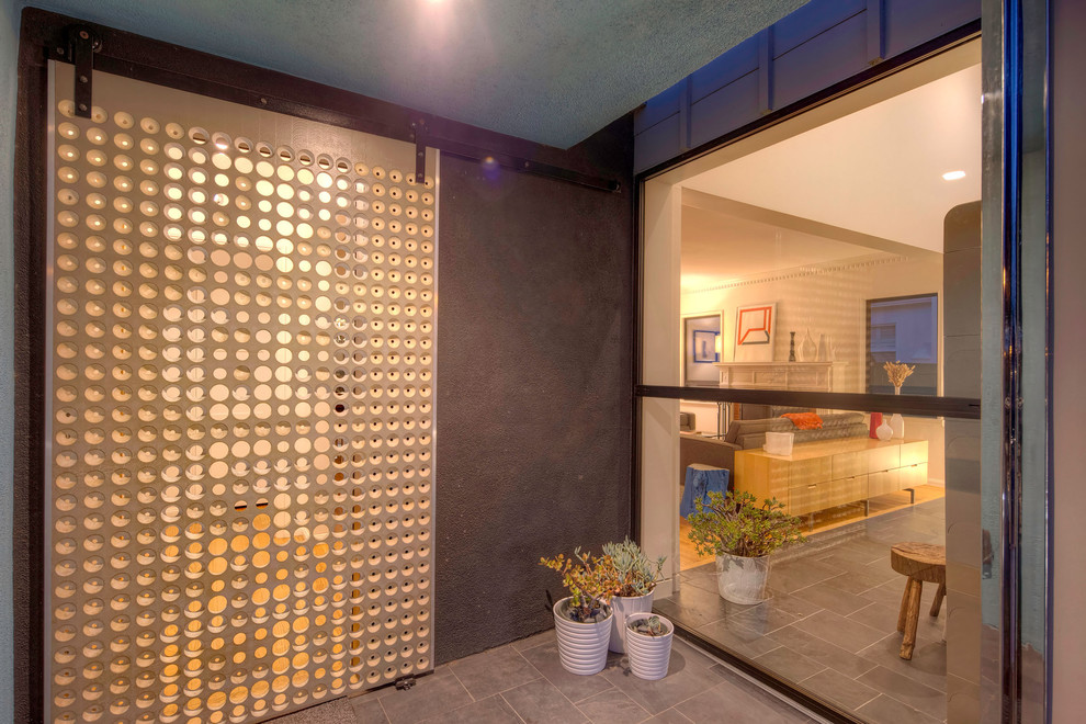 Inspiration for a modern entryway remodel in Los Angeles