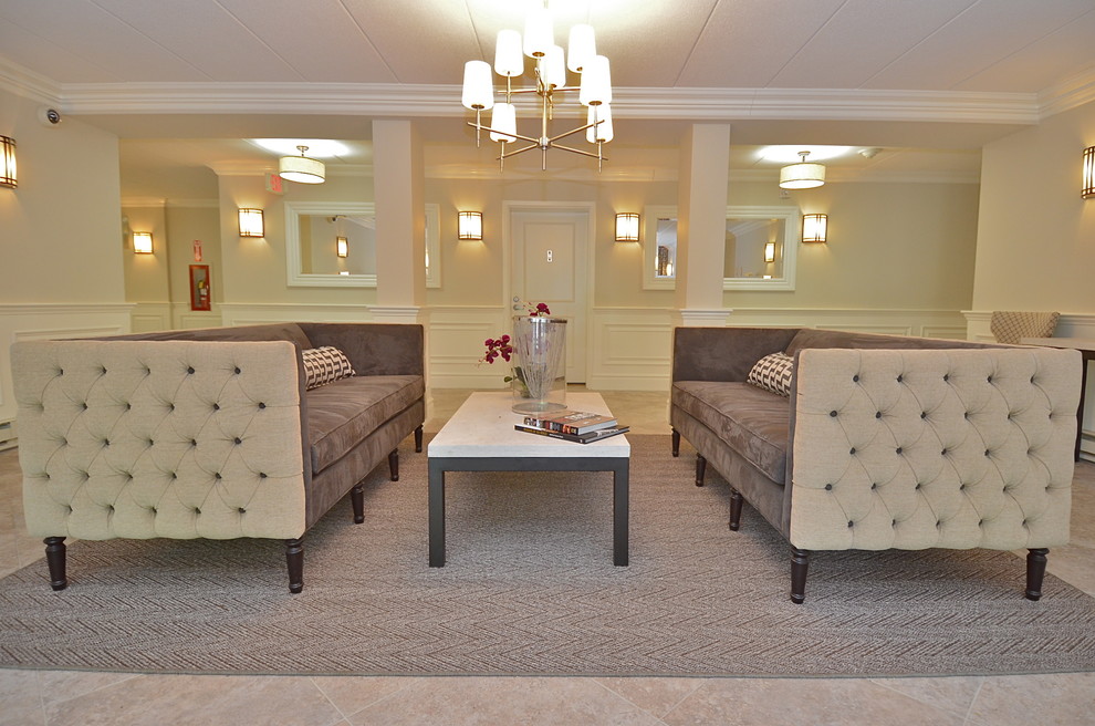 A Morristown Highrise Apartment Building ReImagines The Lobby Modern