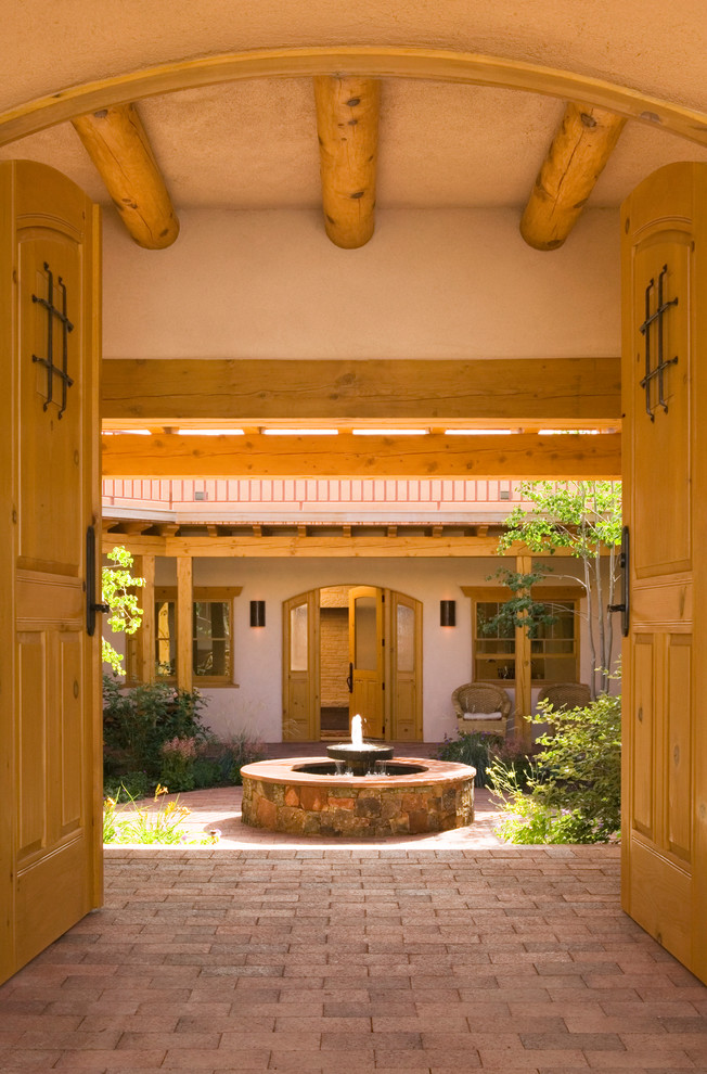 Inspiration for a southwestern entryway remodel in Albuquerque