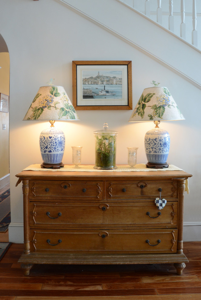 Inspiration for a coastal entryway remodel in Boston