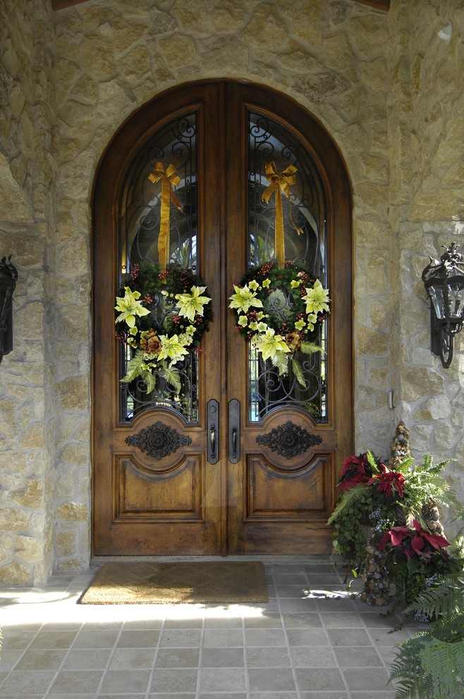 Inspiration for a timeless entryway remodel in San Diego