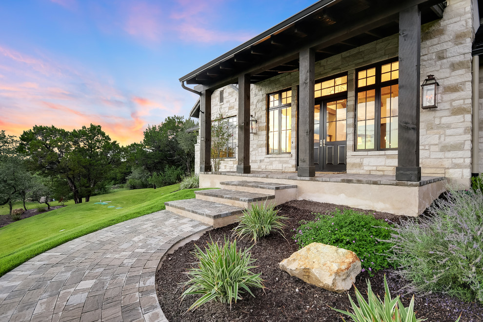 Arbogast Homes Lakeway Custom Farmhouse Entry Austin by