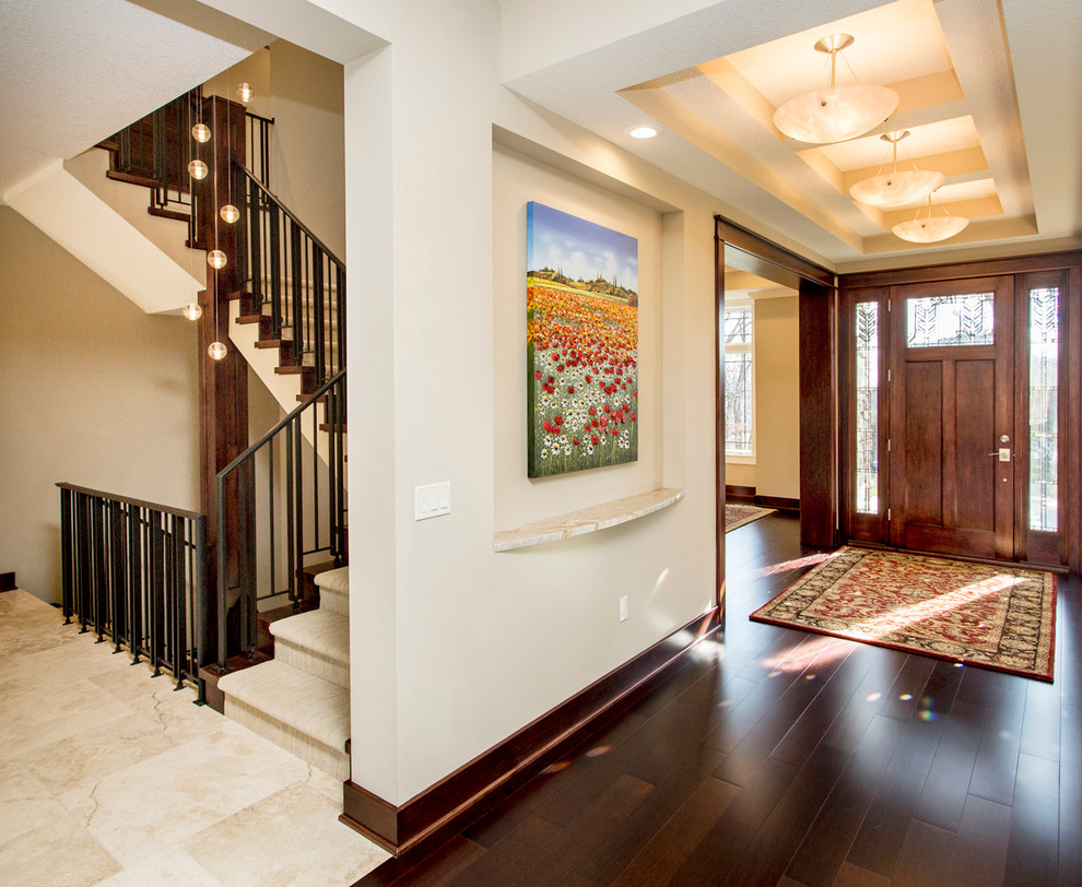 Example of a trendy entryway design in Other