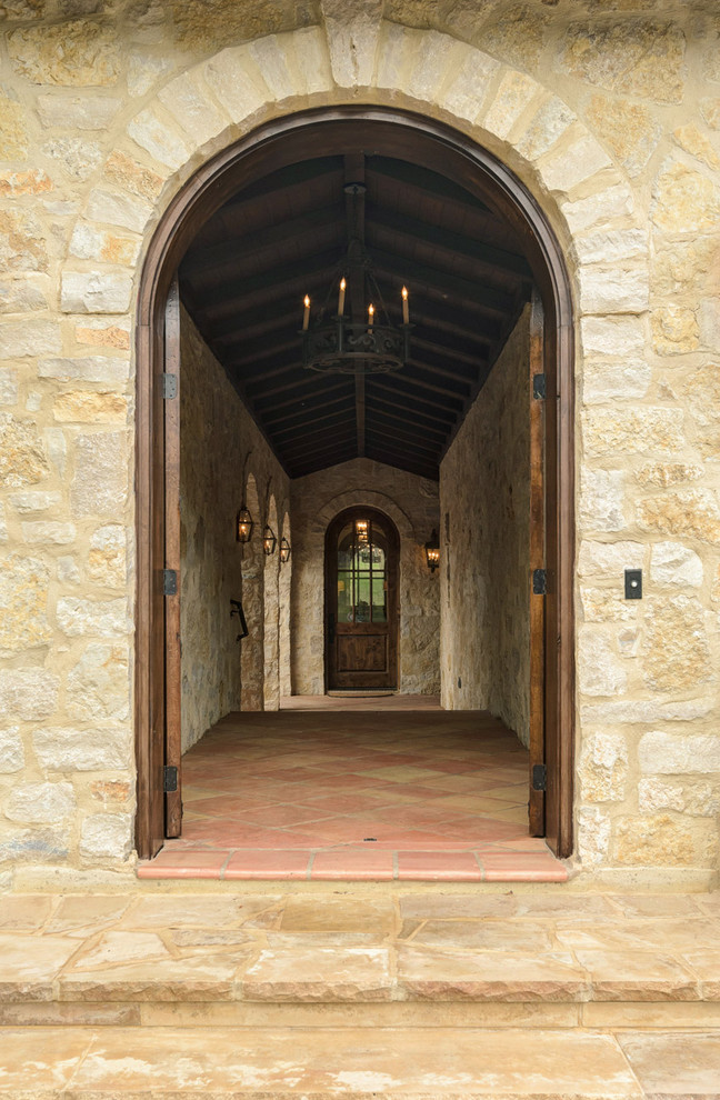 Immagine di un ingresso o corridoio stile rurale