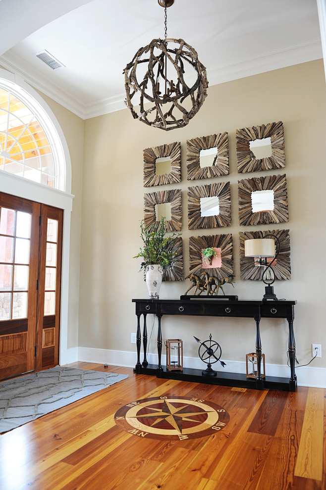 Beach House Foyer Rustic Entry Wilmington by BRIDGETT MAZER