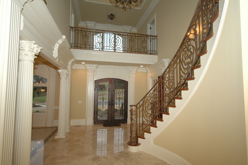 This is an example of a mediterranean entrance in Atlanta.