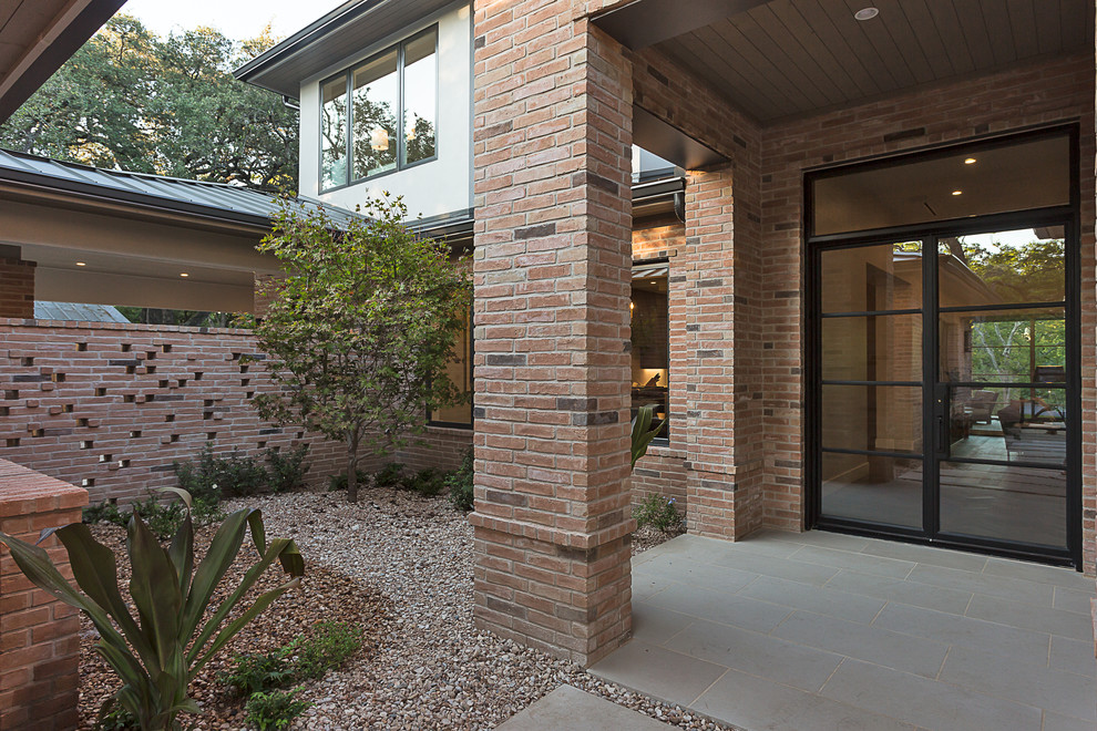This is an example of a modern entrance in Austin.