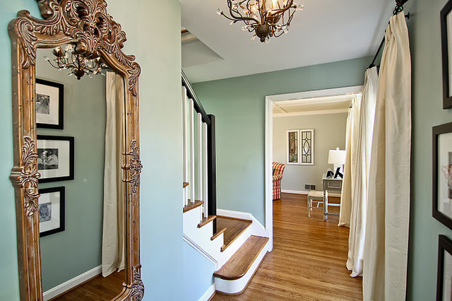 Benjamin Moore Wythe Blue Foyer 