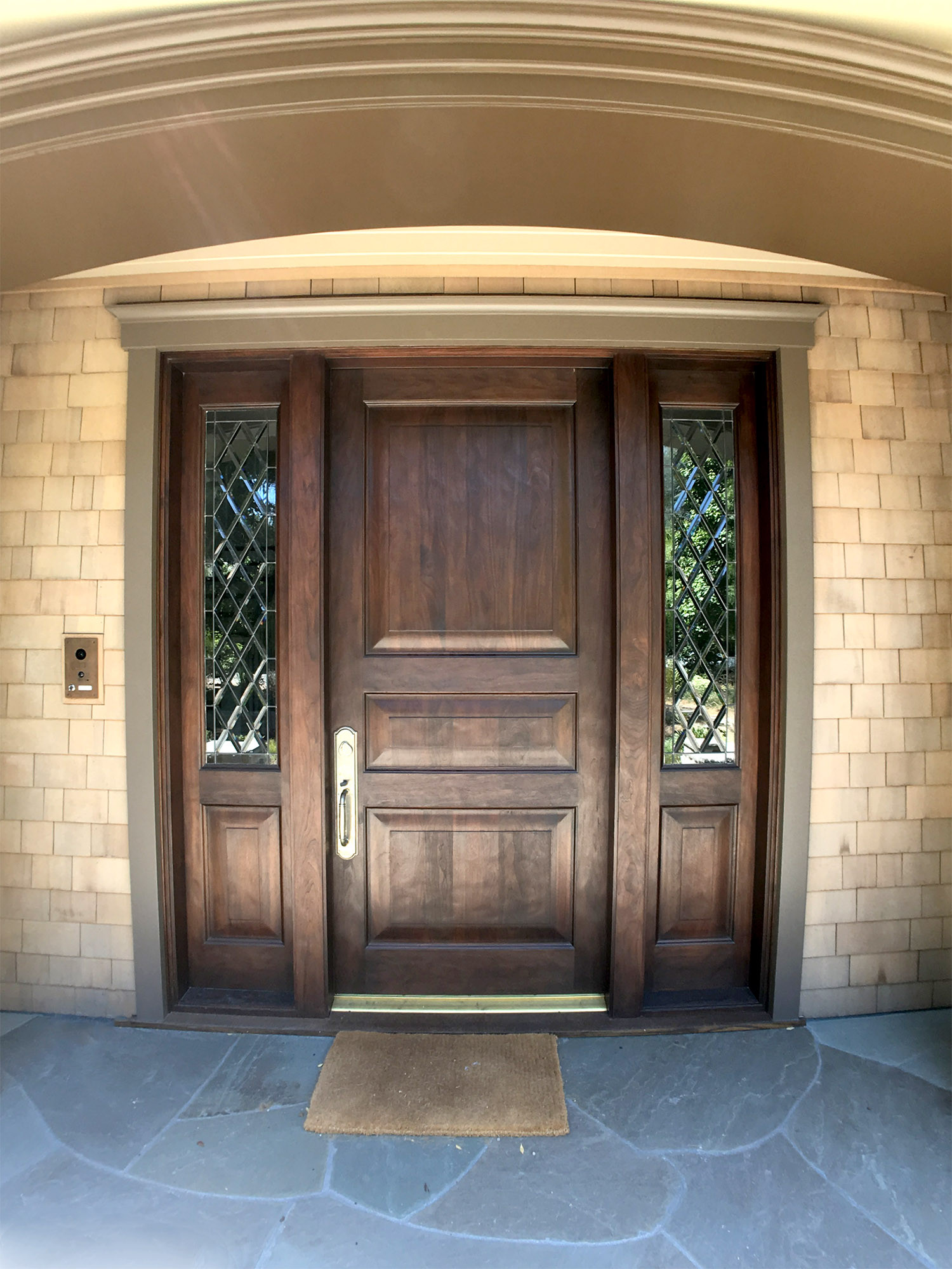 diamond beveled glass entry doors