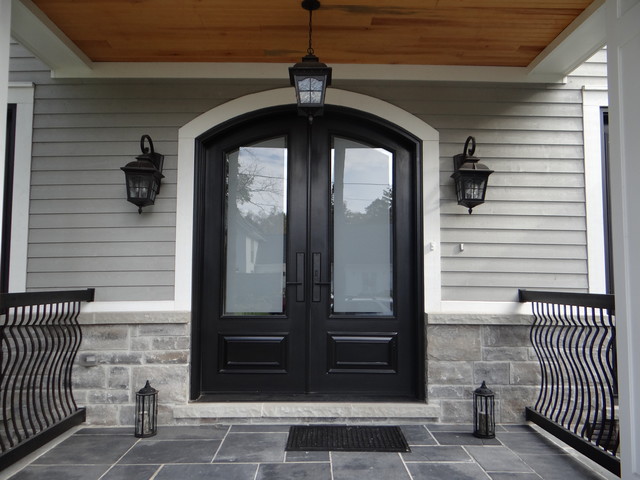 Black Windows Black Doors new House - Traditional - Entrance - Toronto ...